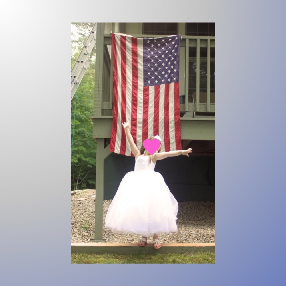 Michelangelo Girls Formal/Flower Girl Dress with Beading Detail-Size 4